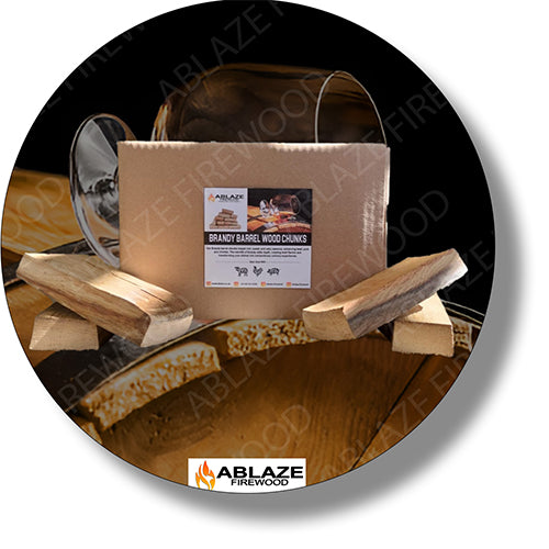 Brandy Barrel Smoking Wood Chunks | Sold Per Box