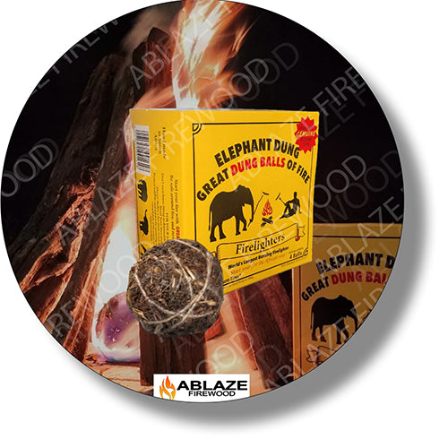 Great Dung Balls Of Fire Firelighters | Sold per Box