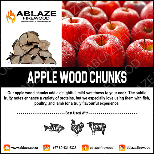 Apple Smoking Wood Chunks | Sold Per Box