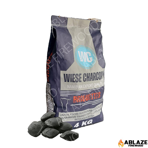 Briquettes 4kg (Wiese Charcoal) | Sold Per Bag