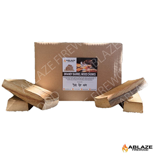 Brandy Barrel Smoking Wood Chunks | Sold Per Box