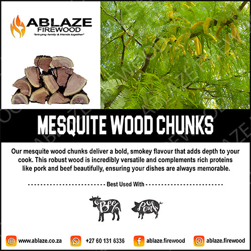 Mesquite Smoking Wood Chunks | Sold Per Box