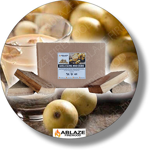 Marula Barrel Smoking Wood Chunks | Sold Per Box
