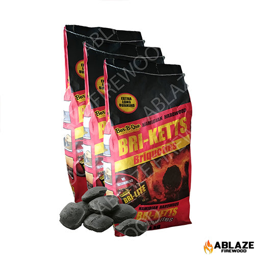 Briquettes 4kg (Bar-B-Que) | Sold Per Bag