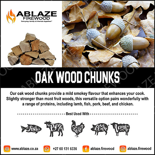 Oak Smoking Wood Chunks | Sold Per Box