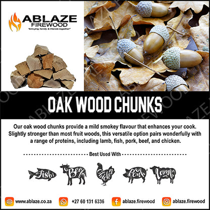 Oak Smoking Wood Chunks | Sold Per Box